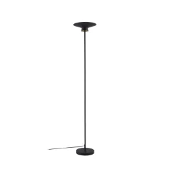 Lindby Gulvlamper|Gulvlamper > LED-gulvlampe Norvind, sort, metal, 1 lyskilde
