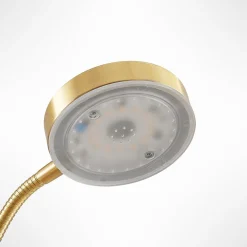 Lindby Gulvlamper|Gulvlamper > LED-gulvlampe Seppa, rund, messing, metal, 180 cm
