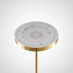 Lindby Gulvlamper|Gulvlamper > LED-gulvlampe Seppa, rund, messing, metal, 180 cm