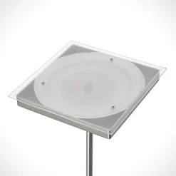 Lindby Gulvlamper|Gulvlamper > LED-gulvlampe Sumani, kantet, nikkel, højde 180 cm