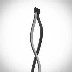 Lindby Pendellamper|Gulvlamper > LED-gulvlampe Welina, sort, 150 cm, dæmpbar