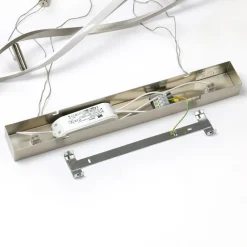 Pendellamper|Pendellamper ^ Lindby LED-hængelampe Auron, nikkelfarvet, metal, dæmpbar