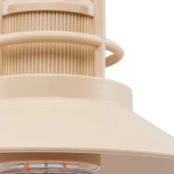Lindby Udendørs Pendellamper|Terrassebelysning > LED-hængelampe Raul, beige, aluminium, Ø 15 cm