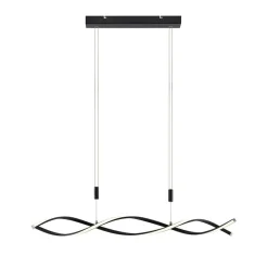 Lindby Pendellamper|Pendellamper > LED-hængelampe Welina, sort, jern, justerbar