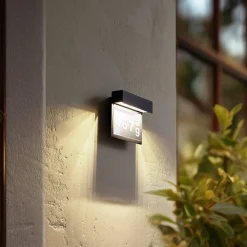 Lindby Terrassebelysning|Væglamper > LED-husnummerlampe Antal, antracit, aluminium
