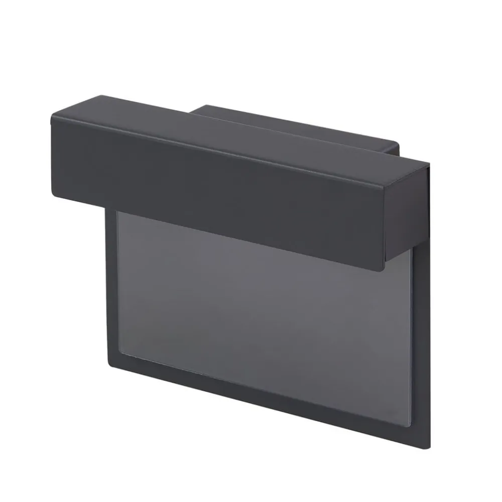 Lindby Terrassebelysning|Væglamper > LED-husnummerlampe Antal, antracit, aluminium