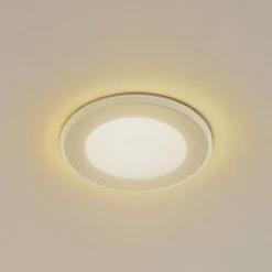 Lindby Indbygningsspots|Spotlights > LED indbygningslampe Toka, 4,9 W, hvid, plast, CCT