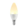 Lindby Led Pærer > LED-kertepære, E14, C35, 4,5 W, opal, 3.000 K