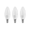 Lindby Led Pærer > LED-kertepære, E14, C35, 4,5W, opal, 3000K, sæt med 3 stk