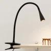 Arbejdsrum/Kontor|Bordlamper ^ Lindby LED-klemmelampe Baris, højde 44 cm, sort, 3000K
