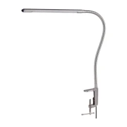 Lindby Arbejdsrum/Kontor|Bordlamper > LED-klemmelampe Lionard, 53 cm, mat nikkel, metal