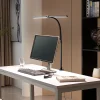 Arbejdsrum/Kontor|Bordlamper ^ Lindby LED-klemmelampe Nilay, højde 97,5 cm, CCT, hjemmekontor