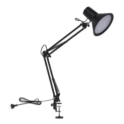 Lindby Arbejdsrum/Kontor|Bordlamper > LED-klemmelampe Undra, sort, metal, justerbar
