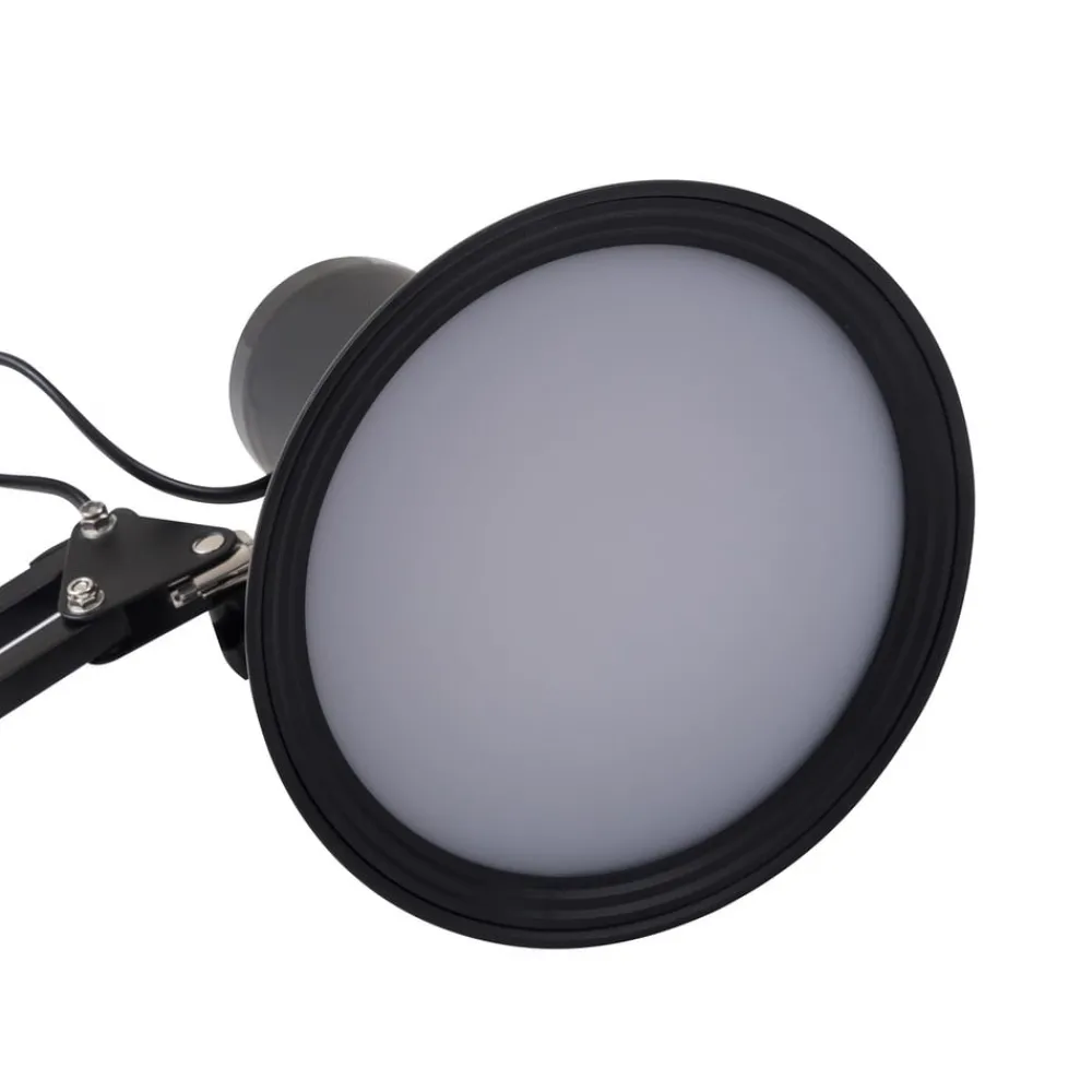 Lindby Arbejdsrum/Kontor|Bordlamper > LED-klemmelampe Undra, sort, metal, justerbar
