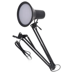 Lindby Arbejdsrum/Kontor|Bordlamper > LED-klemmelampe Undra, sort, metal, justerbar