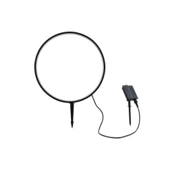 Lindby Dekorationsbelysning|Solcellelamper > LED-lampe med jordspyd Syrene, 45 cm, sort, aluminium
