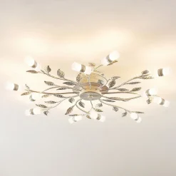 Lindby Gang|Loftlamper > LED-loftlampe Bolonia, bronze/hvid, Ø 80 cm