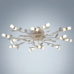 Lindby Gang|Loftlamper > LED-loftlampe Bolonia, bronze/hvid, Ø 80 cm