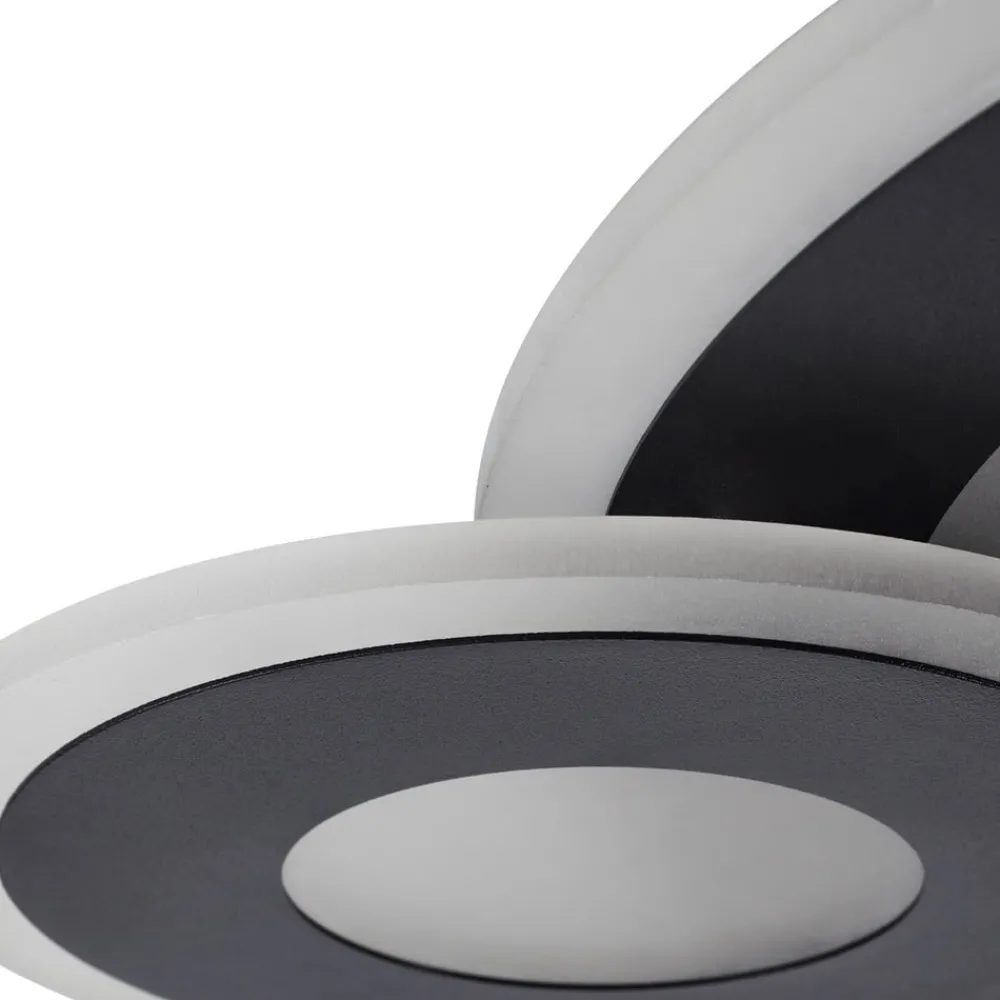 Lindby Loftlamper|Pendellamper > LED-loftlampe Briar, sort, metal, fjernbetjening