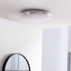 Gang|Loftlamper ^ Lindby LED-loftlampe Comora, Ø 35 cm, hvid, IP44, 3000K