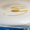 Gang|Loftlamper ^ Lindby LED-loftlampe Dorle, Ø 60 cm, guld, aluminium