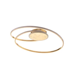 Gang|Loftlamper ^ Lindby LED-loftlampe Dorle, Ø 60 cm, guld, aluminium