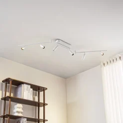 Lindby Gang|Loftlamper > LED-loftlampe Eldrin, 6 lyskilder, spots, hvid