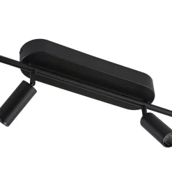 Gang|Loftlamper ^ Lindby LED-loftlampe Eldrin, 6 lyskilder, spots, sort