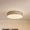 Lindby Loftlamper > LED-loftlampe Ellamina, 60 cm, lysegrå, tekstil