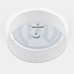 Lindby Loftlamper|Pendellamper > LED-loftlampe Ellamina, 40 cm, hvid, tekstil