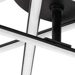 Lindby Loftlamper > LED-loftlampe Elviano, Ø 80 cm, sort, 3.000 K