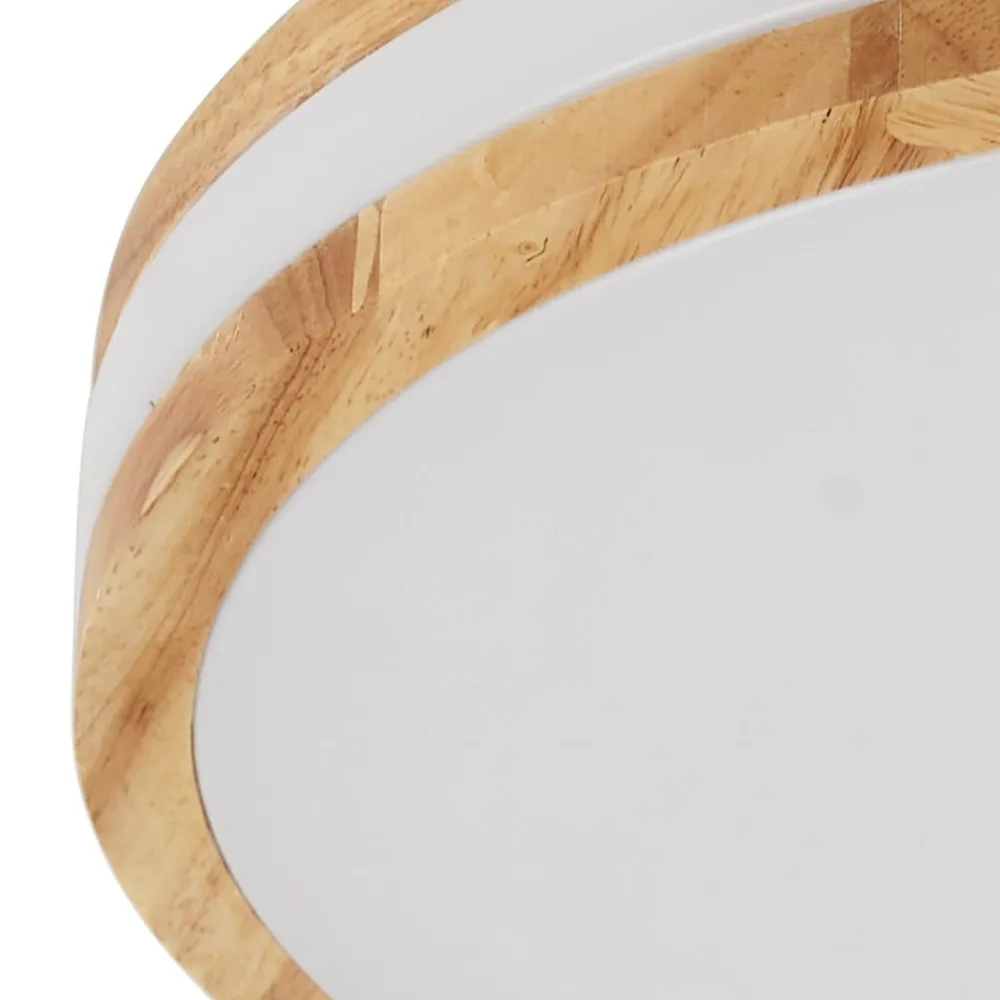 Loftlamper|Pendellamper ^ Lindby LED-loftlampe Emiva, Ø 39,5 cm, CCT, træ