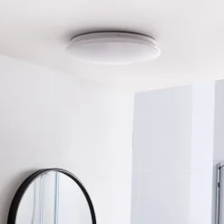 Gang|Loftlamper ^ Lindby LED-loftlampe Eovi, Ø 33 cm, hvid, 3.000 K, rund
