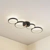 Lindby Loftlamper|Pendellamper > LED-loftlampe Evengeline, sort, aluminium, 88 cm