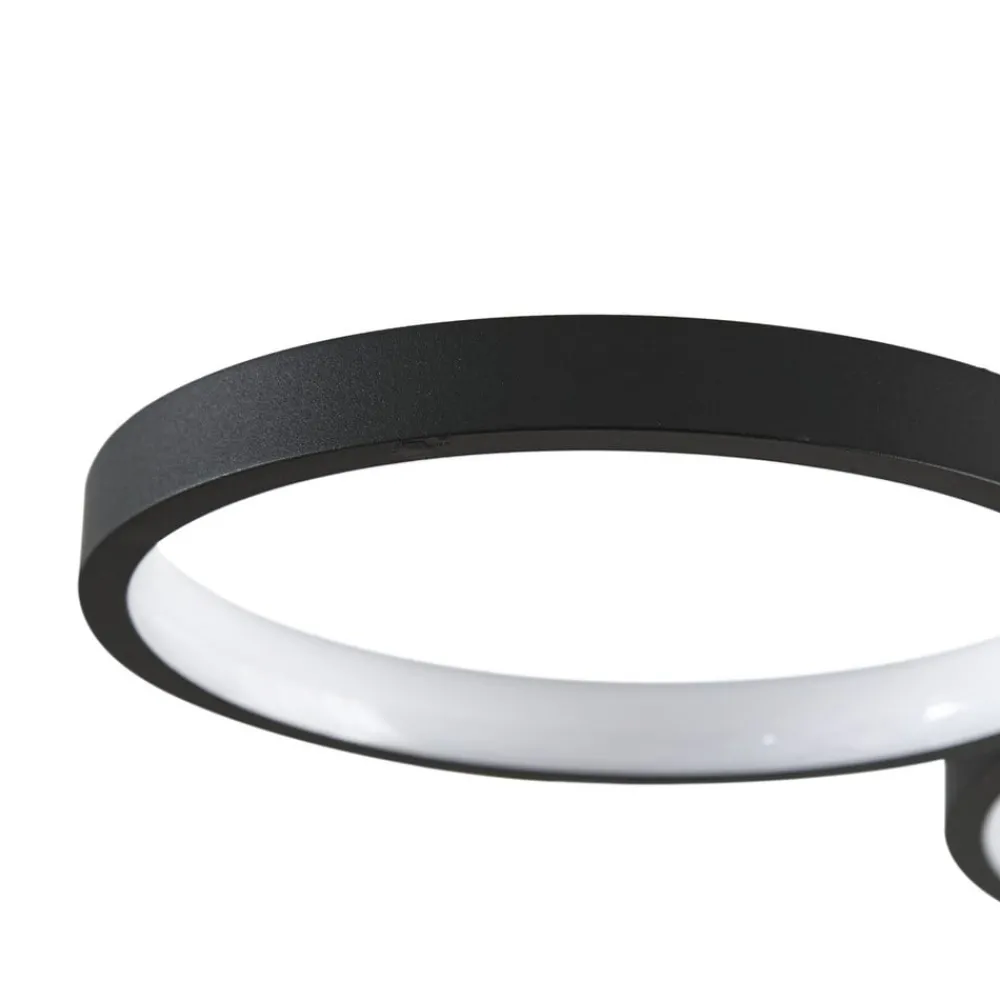Lindby Loftlamper|Pendellamper > LED-loftlampe Evengeline, sort, aluminium, 88 cm