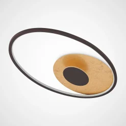 Lindby Loftlamper|Pendellamper > LED-loftlampe Feival, 61 cm, rust/guld, dæmpbar