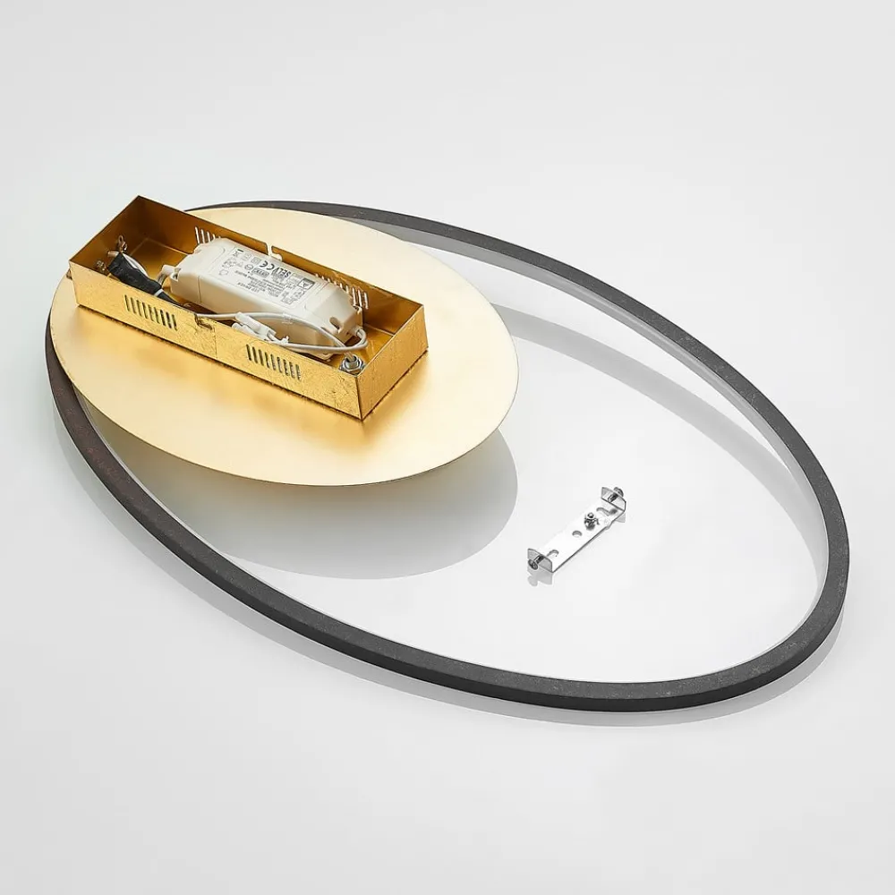 Lindby Loftlamper|Pendellamper > LED-loftlampe Feival, 61 cm, rust/guld, dæmpbar