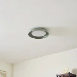 Lindby Gang|Loftlamper > LED-loftlampe Florie, grøn, metal, Ø 40 cm