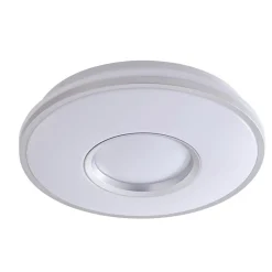 Lindby Gang|Loftlamper > LED-loftlampe Furgo, sølv/hvid, plast, IP44