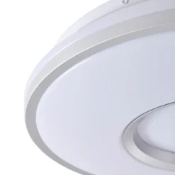 Lindby Gang|Loftlamper > LED-loftlampe Furgo, sølv/hvid, plast, IP44