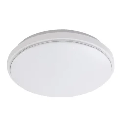 Lindby Gang|Loftlamper > LED-loftlampe Glamo, Ø 39 cm, krom, hvid, IP44