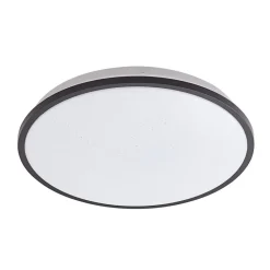 Lindby Loftlamper|Loftlamper > LED-loftlampe Glane, Ø 38 cm, sort/hvid, IP44