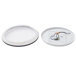 Lindby Loftlamper|Loftlamper > LED-loftlampe Glane, Ø 38 cm, sort/hvid, IP44