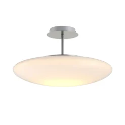 Pendellamper|Loftlamper ^ Lindby LED-loftlampe Gunda, hvid, glas, Ø 48 cm, dæmpbar