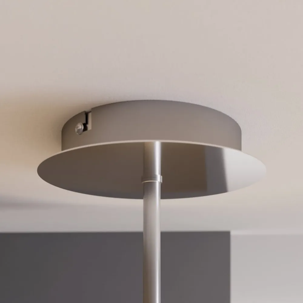 Pendellamper|Loftlamper ^ Lindby LED-loftlampe Gunda, hvid, glas, Ø 48 cm, dæmpbar