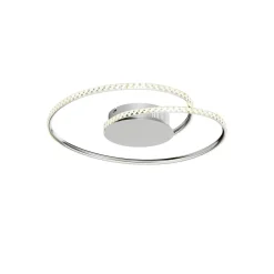 Loftlamper ^ Lindby LED-loftlampe Joline, Ø 45 cm, krystaller, metal