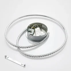 Loftlamper ^ Lindby LED-loftlampe Joline, Ø 45 cm, krystaller, metal