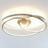 Gang|Loftlamper ^ Lindby LED-loftlampe Joline, Ø 60 cm, nikkelfarvet, metal