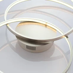 Gang|Loftlamper ^ Lindby LED-loftlampe Joline, Ø 60 cm, nikkelfarvet, metal