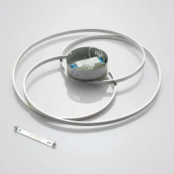 Gang|Loftlamper ^ Lindby LED-loftlampe Joline, Ø 60 cm, nikkelfarvet, metal